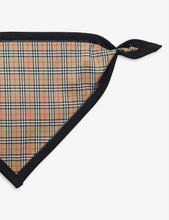 Camryn check-print cotton-blend two-piece bib set