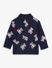 Alexia graphic-print wool-blend cardigan 1-2 years