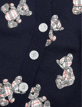 Alexia graphic-print wool-blend cardigan 1-2 years