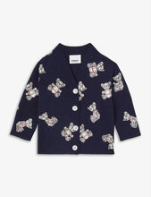 Alexia graphic-print wool-blend cardigan 1-2 years