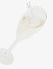 Champagne glass Christmas decoration 11cm