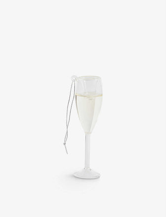 Champagne glass Christmas decoration 11cm