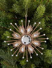 Snowflake rhinestone-embellished Christmas decoration 15cm