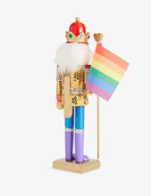 Kurt S. Adler wooden Gay Pride Christmas decoration 30cm