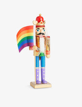 Kurt S. Adler wooden Gay Pride Christmas decoration 30cm