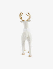 Glitter-detail deer Christmas decoration 33cm