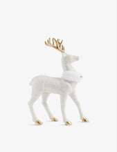 Glitter-detail deer Christmas decoration 33cm