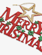 Merry Christmas glitter acrylic Christmas decoration