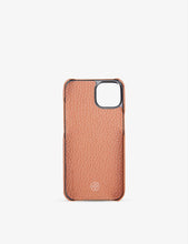 iPhone 13 grained-leather phone case