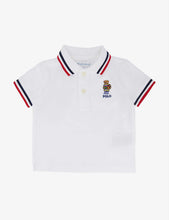 Logo-embroidered cotton-jersey polo shirt 3-24 months