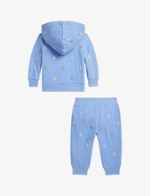 Polo Pony logo-embroidered cotton-blend hoody and trouser set 3 months-2 years