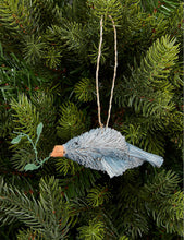 Bristle Dove wooden Christmas decoration 12cm