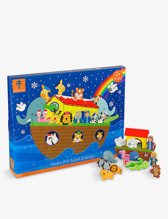 Noahs Ark wooden-character advent calendar