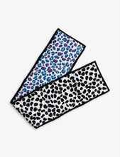 Animal-print organic-cotton sensory strip 90cm x 15cm