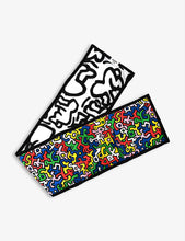 Etta Loves X Keith Haring graphic-print organic-cotton sensory strip 90cm x 15cm