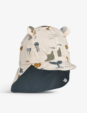 Gorm reversible organic-cotton sun hat 3 months - 4 years