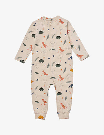 Birk graphic-print stretch organic-cotton jumpsuit 1-12 months