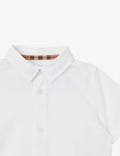 Owen logo-print stretch-cotton short-sleeved shirt 6 months-2 years