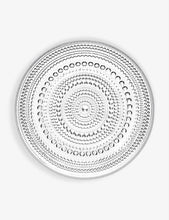 Kastehelmi round glass plate 17cm