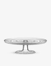 Kastehelmi round glass cake stand 31.5cm