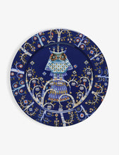 Taika owl-print porcelain plate 27m