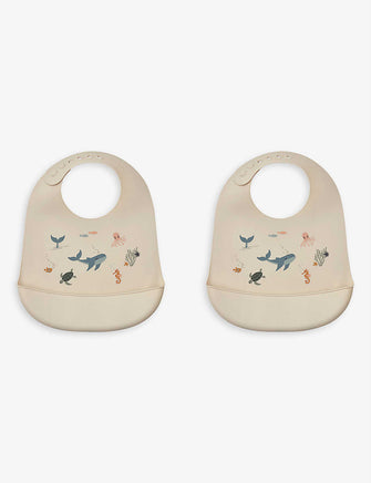 Tilda Sea Creature silicone bib set of two