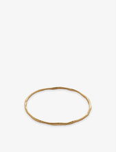 Siren Muse 18ct recycled yellow-gold plated vermeil sterling silver bangle