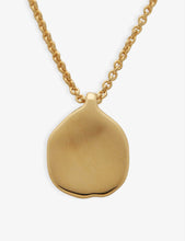 Siren Petal 18ct recycled gold-plated vermeil and sterling-silver pendant necklace