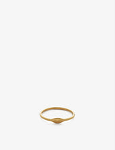 Siren 18ct yellow gold-plated vermeil sterling silver ring