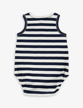 Sailor striped organic-cotton bodysuit 0-12 months