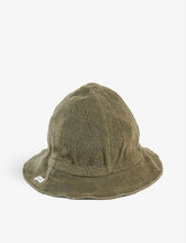 Olive organic cotton-terry sun hat 0-3 years