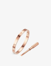 LOVE 18ct rose-gold bangle bracelet