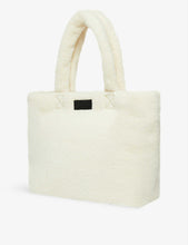 Sumi logo-patch fleece tote bag