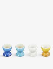 Riviera glazed stoneware egg cups set of four