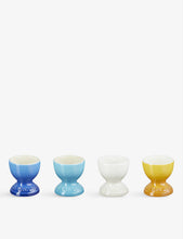 Riviera glazed stoneware egg cups set of four