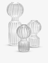 Iki Doll rounded borosilicate-glass vase 25cm