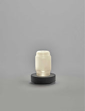 Ann Demeulemeester Luce frosted-glass and ash-wood table lamp vase 17.5cm