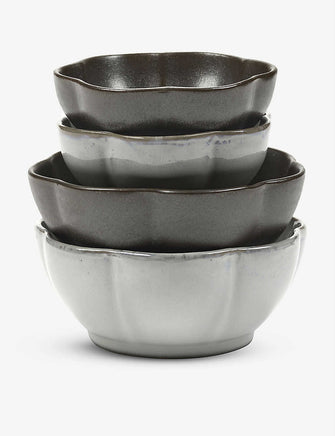 Sergio Herman Inku Apero stoneware bowls set of four