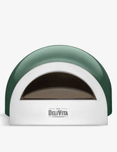 The Emerald stainless-steel and stone wood-fire pizza oven 75cm