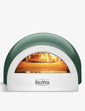 The Emerald stainless-steel and stone wood-fire pizza oven 75cm