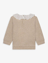 Ruffle-collar brushed-cotton jumper 6-18 months