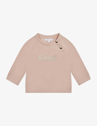 Flocked logo cotton-jersey sweatshirt 6 months - 3 years