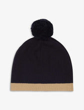 Pompom cotton and wool-blend hat 2-3 years