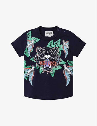 Tropical Tiger print cotton-jersey T-shirt 10-12 months