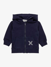 Cross logo cotton-jersey hoody 6-36 months