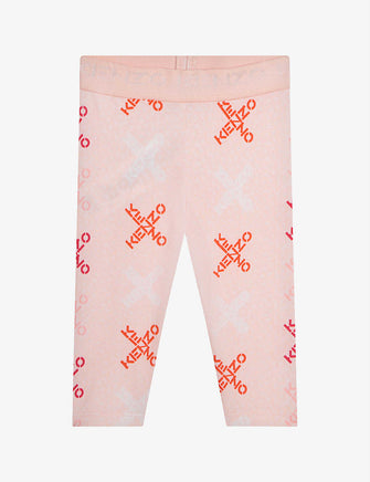 Cross logo stretch-cotton leggings 6-18 months