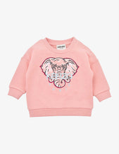 Elephant-embroidered cotton sweatshirt 6-36 months