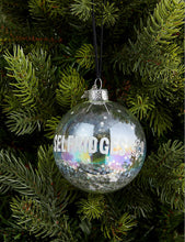 Selfridges 2022 sequin glass Christmas decoration