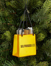 Selfridges bag glass Christmas decoration