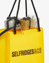 Selfridges bag glass Christmas decoration